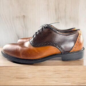 Ashton Grey Ashbery Dark & Light Brown Oxfords Ashbery Size 8
